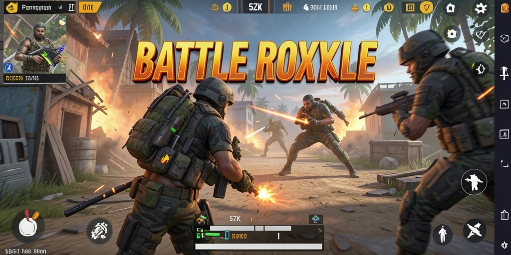 Tampilan gameplay Battle Royale yang seru dan kompetitif.
