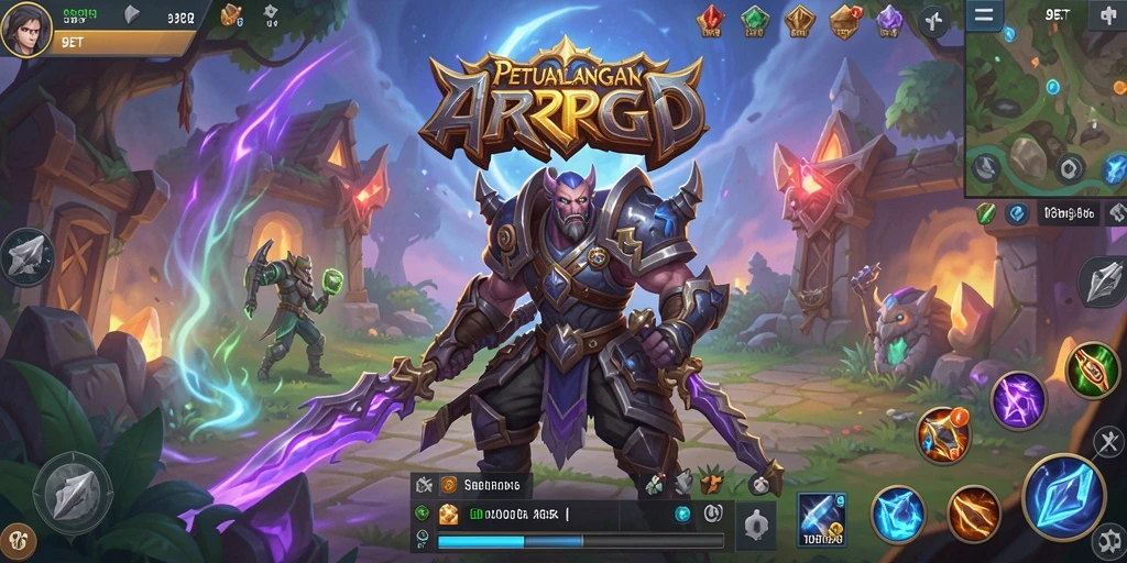Screenshot gameplay ARPG yang menampilkan aksi pertempuran mendebarkan dalam 9ET.