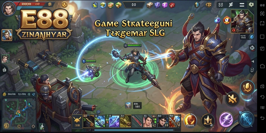 Tampilan gameplay E88 yang menampilkan pertempuran strategis.
