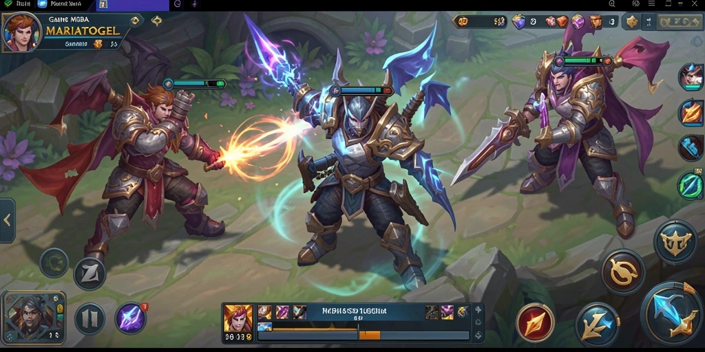 Tampilan gameplay seru dan strategi dalam MARIATOGEL.