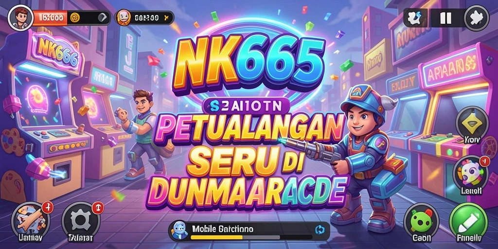 Screenshot gameplay NK666 yang menunjukkan keseruan level Arcade.