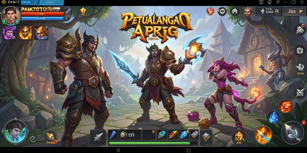 Screenshot PAKTOTO menampilkan pertarungan epik dalam gameplay ARPG.