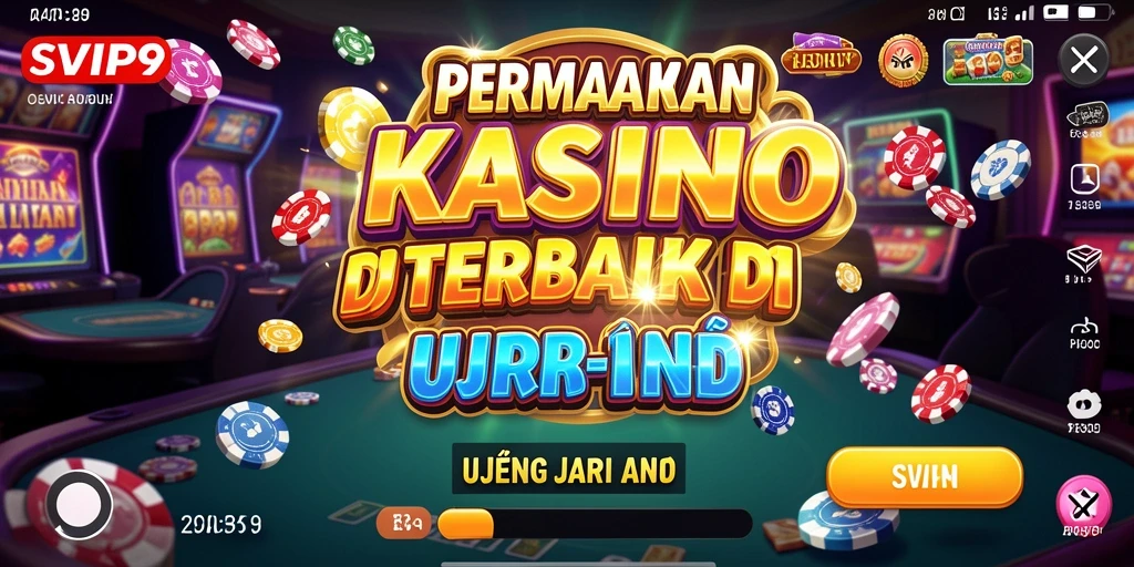Screenshot gameplay SVIP9 menampilkan grafik kasino yang memukau.