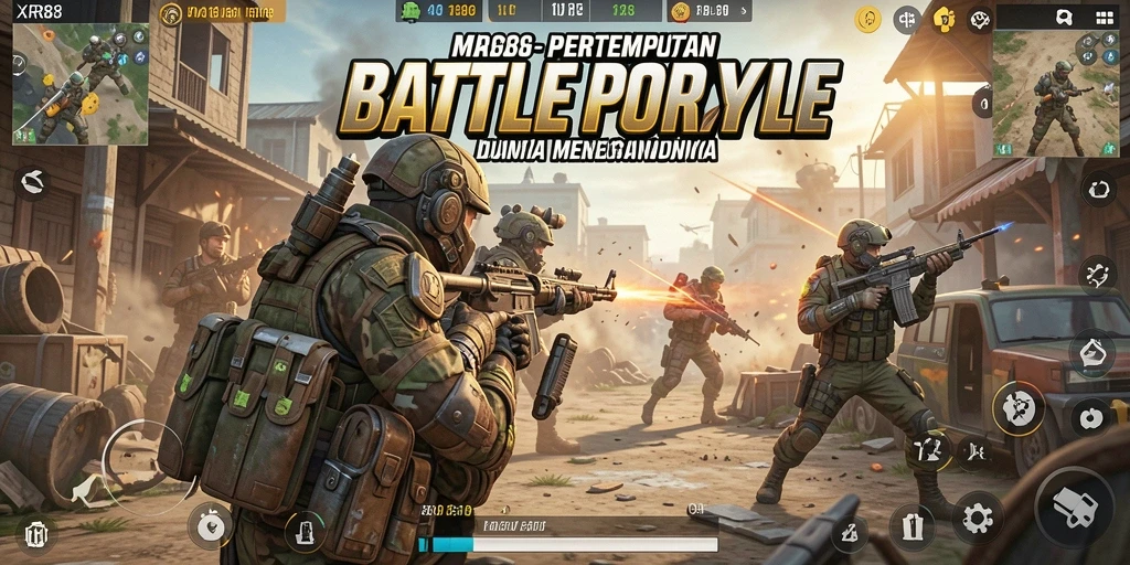 Gameplay seru XR88 dalam pertempuran Battle Royale.
